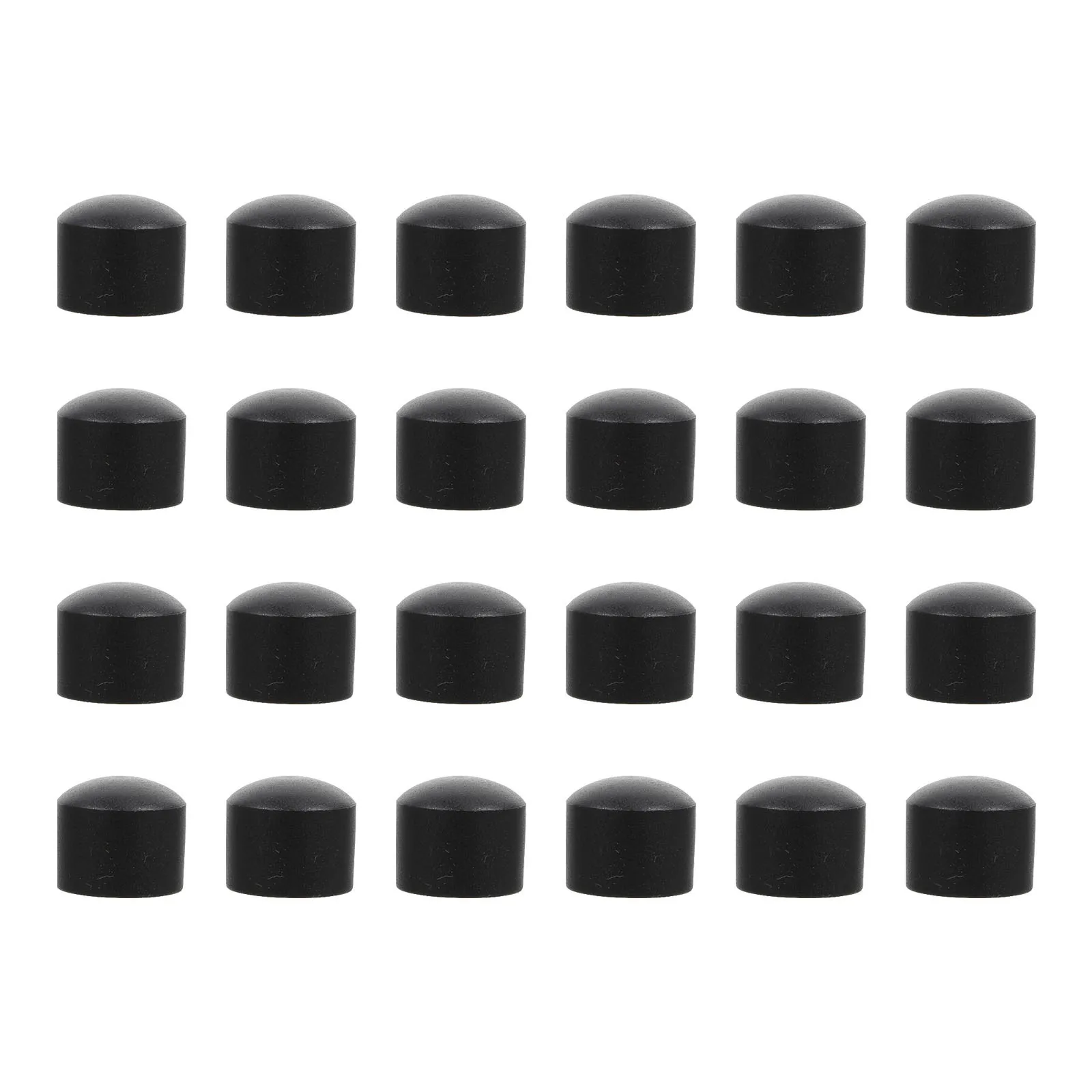 

24Pcs Foosball Table Feet Caps Universal Fit Replacement Tips for Tabletop Football Machine Smooth Installation Black