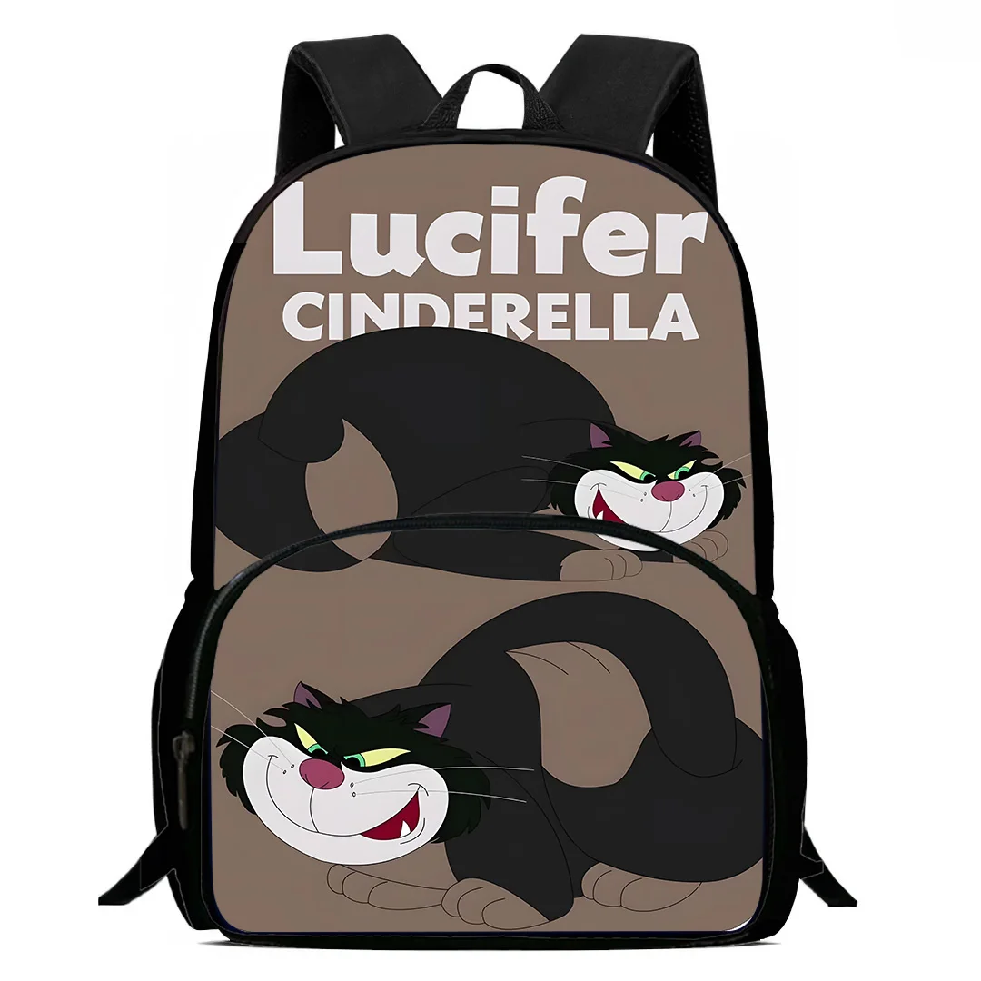 Kids Cute Lucifer Cat Backpacks Boys and Girls Student Birthday Gift Child School Bags Large Capacity Camping Durable Rucksack