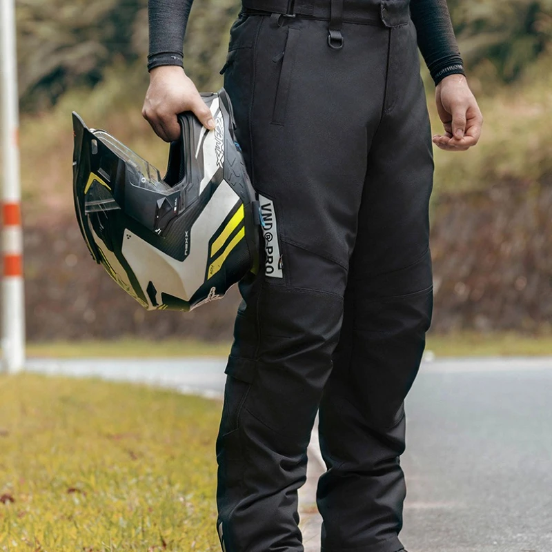 

Winter Waterproof Motorcycle Overpants Quick Release Touring Moto Pants Men's Warm Windproof Motorbike Trousers CE Kneepads