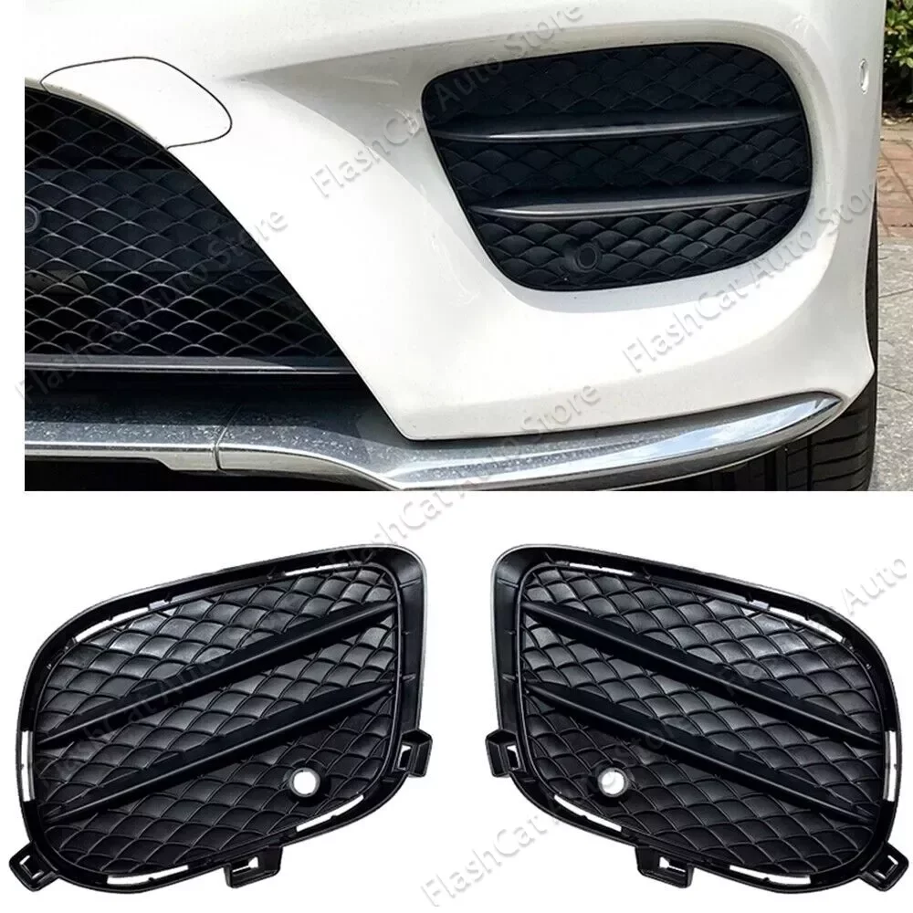 X166 C292 Front Bumper Spoiler Splitter Air Intake Grille Fog Lamp Light Cover Trim For Mercedes Benz GLE GLS GLE Coupe W166 AMG