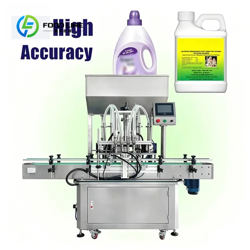 customized sauce filler piston filler multi head stainless steel filling machine for chili sauce jam food factory South America