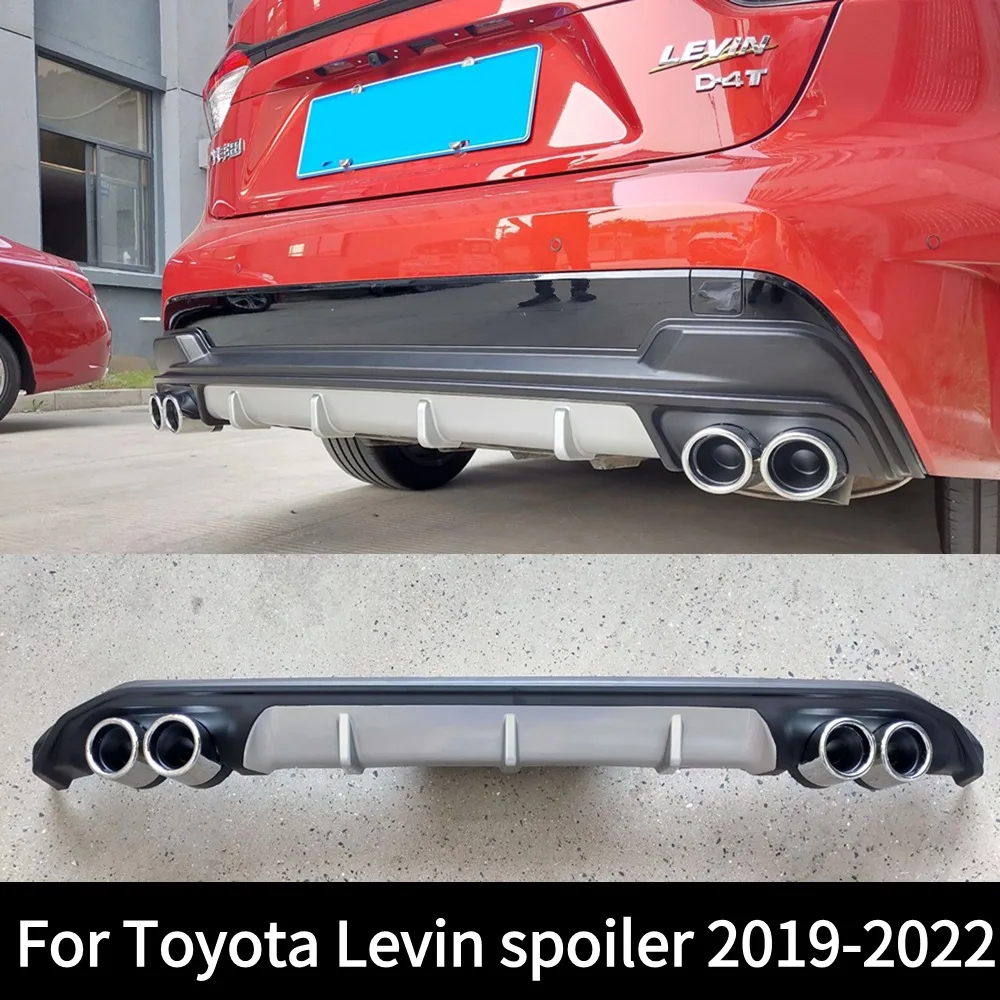 For Toyota Levin spoiler 2019 2020 2021 2022  ABS material appearance spoiler rear trunk lip cover tuning