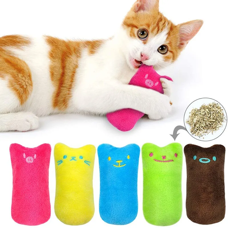 Plush Chew Cat Catnip Toy Interactive Pet Accessories for Cats Sphynx Katten mascotas Products juguete gato zabawki dla kota