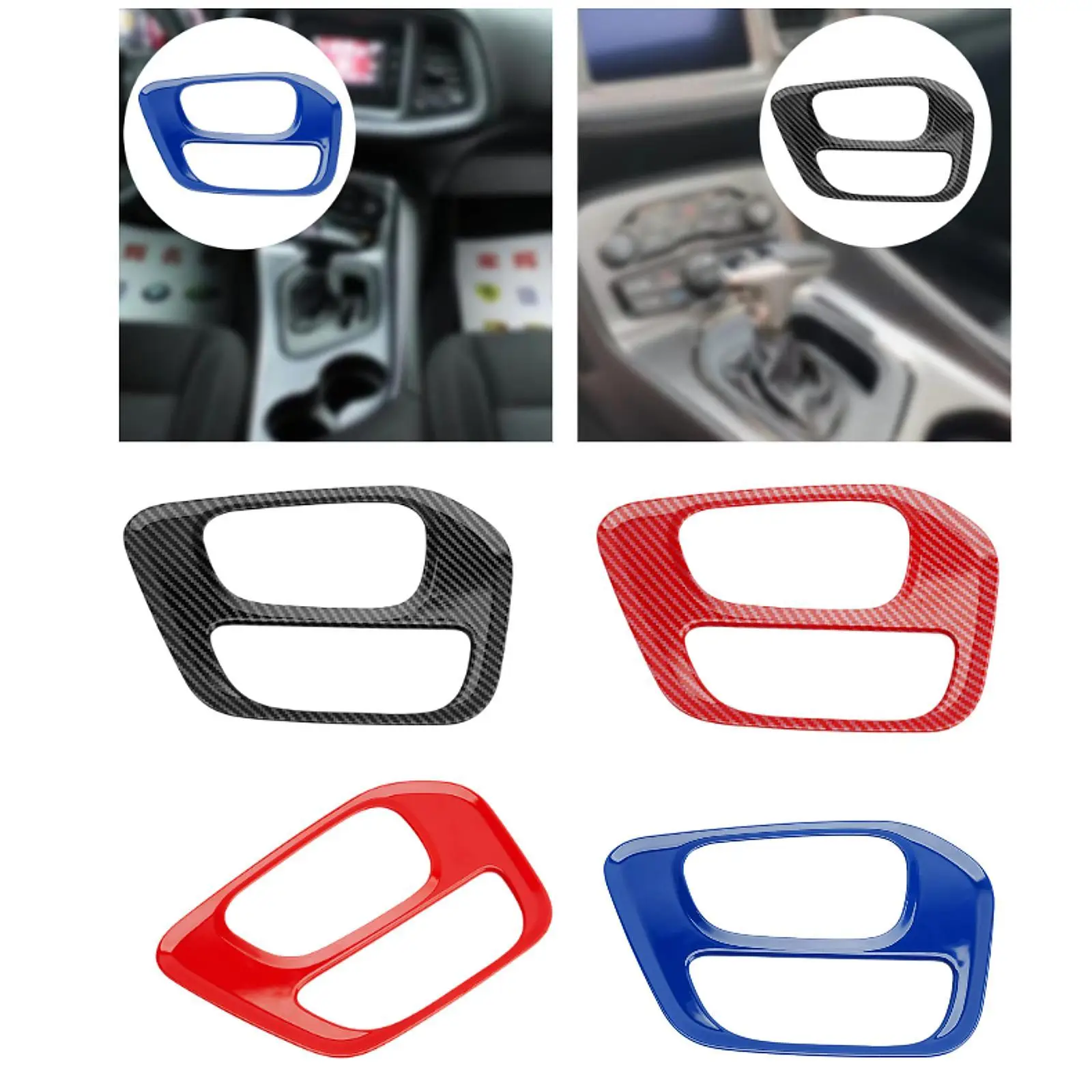 

Car Gear Shift Panel Decal Interior Sticker Decorative Easily Install Spare Part Directly Replace Auto Accessories Trim Cover