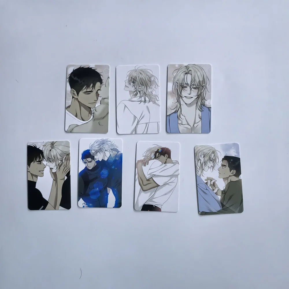 7 Pcs/Set Korean Manhwa Dear Lomo Card Adam and Eve Co mic Characters 3 Inches Photocard Fans Collection Cards