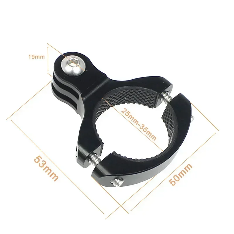 Handlebar Clip Holder Mount Holder Bracket Adapter For Hero 11/10 For DJI Action 2 For Insta360 CNC Aluminum Clip Bicycle