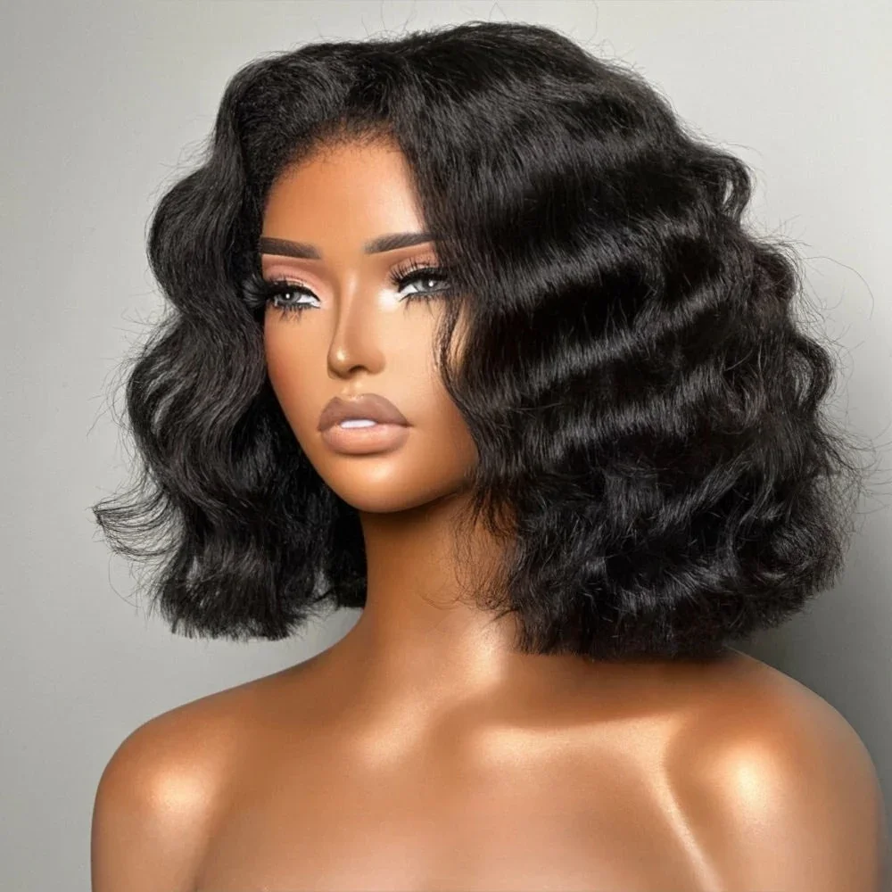 220% Bob Wigs Human Hair Loose Deep Wave Wigs Bob 13x4 Lace Frontal Wigs 4x4 Lace Closure Wigs Pre Plucked - view 2
