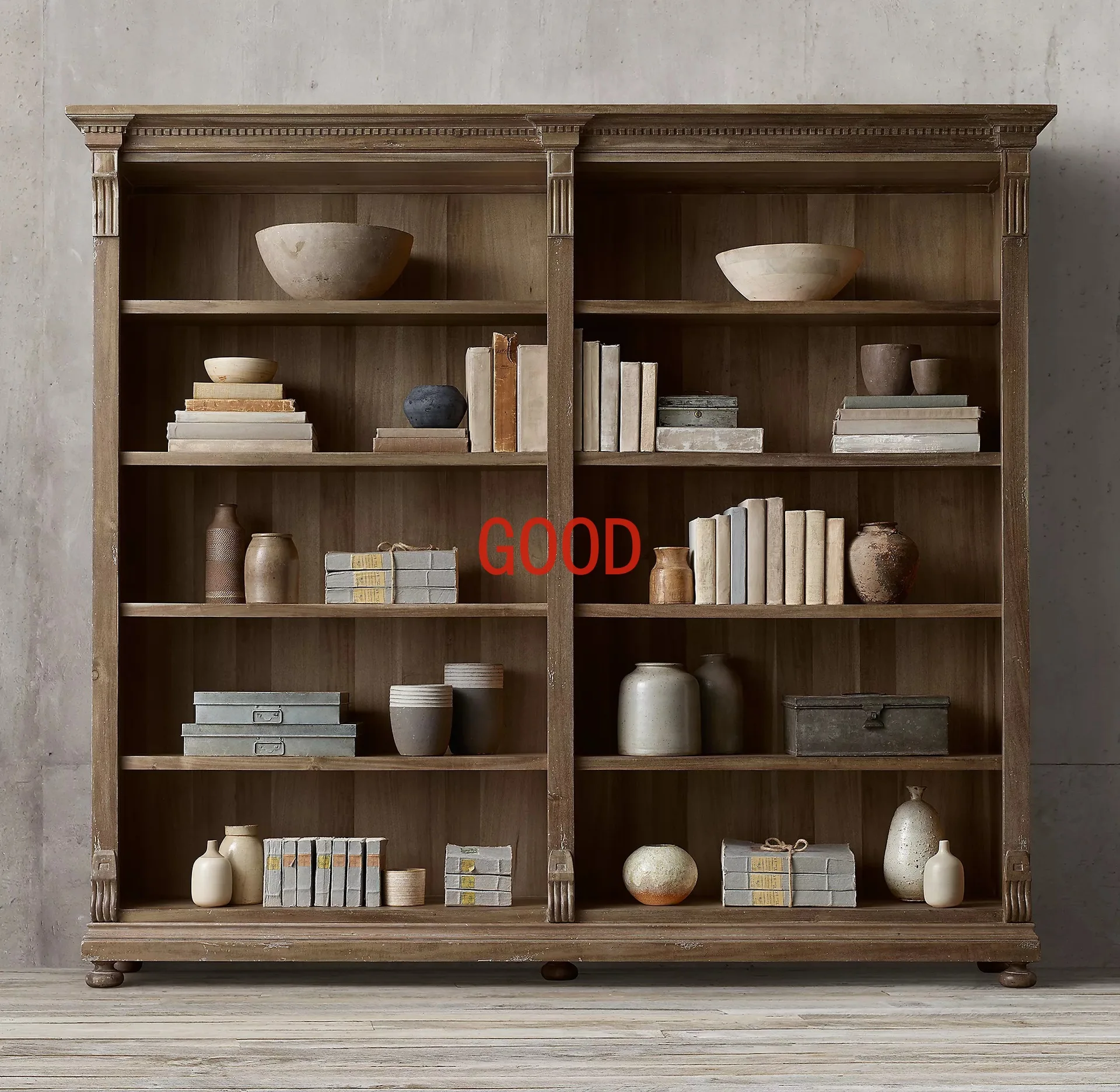 Bookcase Vintage Vintage Bookcase Study Storage Bookshelf Living Room Display Cabinet Multifunctional Storage Cabinet