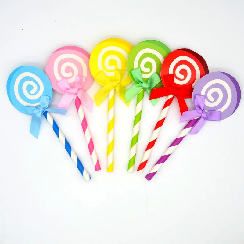 Pastel de piruleta, decoración de pastel de cumpleaños de marca, decoración de bandera, decoración de mesa de postre