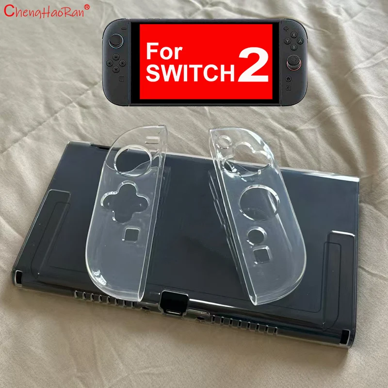 

2025 NEW Ransparent Shell For NS Switch 2 Gaming Console Joy-con Accessories Full Protector PC Hard Shell Soft TPU Protective