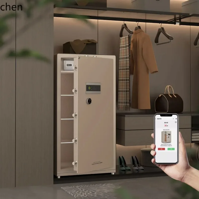 Safe Box Home Use Small Smart Fingerprint Password Large Anti-Theft Bedside Cabinet N10