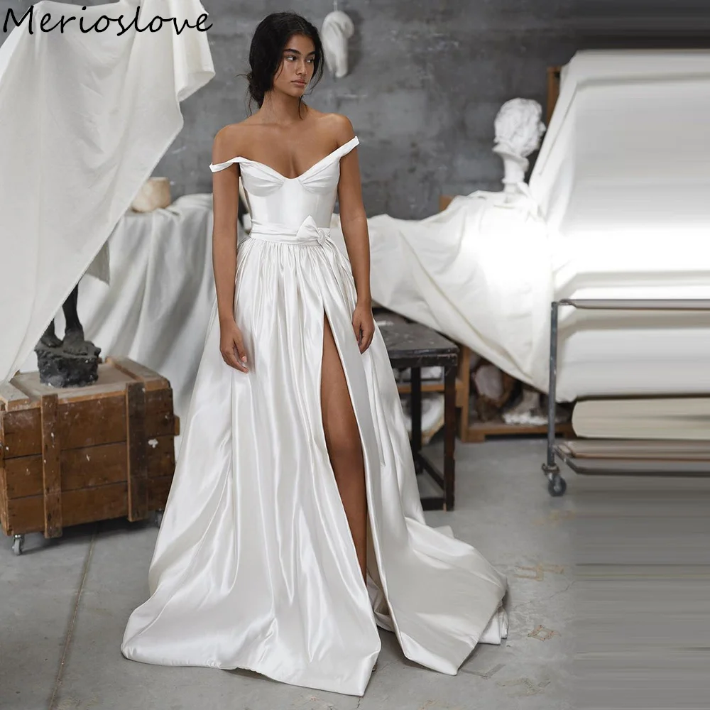 

Женское свадебное платье без рукавов, с открытыми плечами