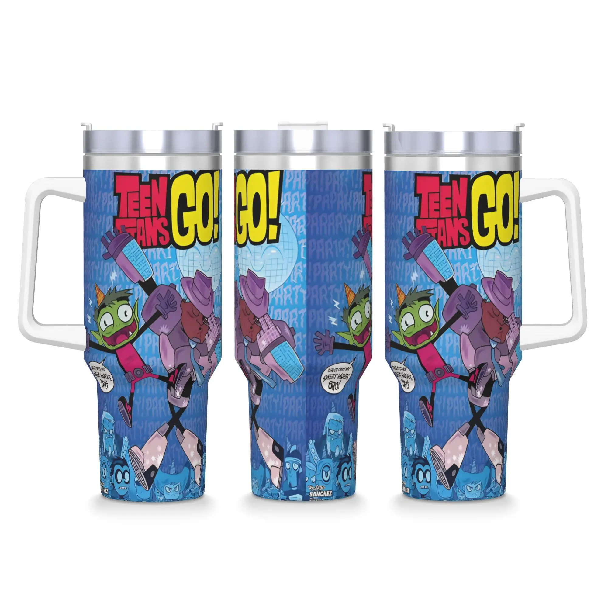 

Teen Titans Go Beast Boy Стакан из нержавеющей стали Дорожная кофейная кружка с соломинкой и крышкой Большие автомобильные кружки Бутылка для холодных напитков и воды