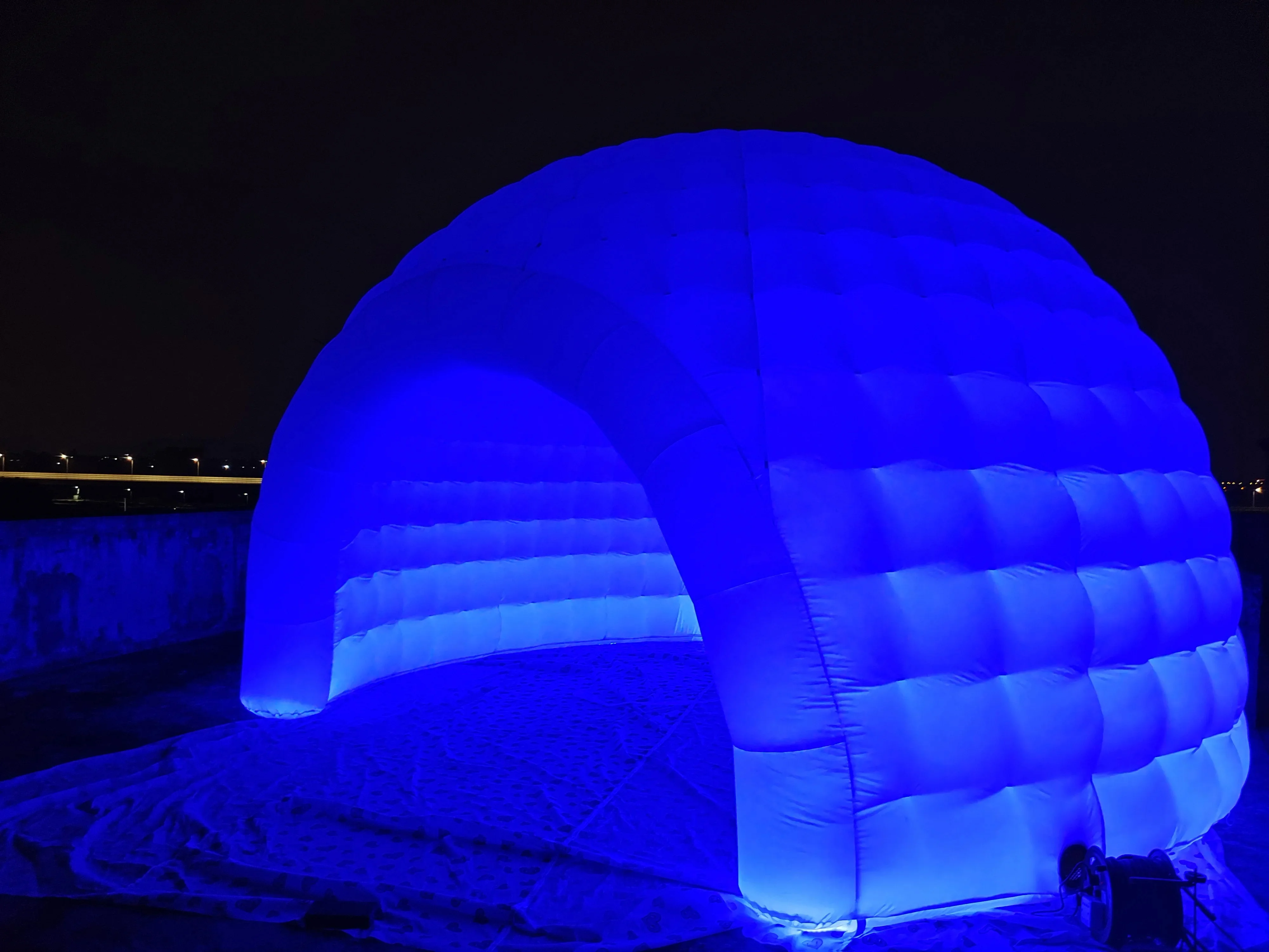 Custom LED Lighted Inflatable Dome Tent, Portable, Outdoor Backyard, Wedding Party Tent FOr Party