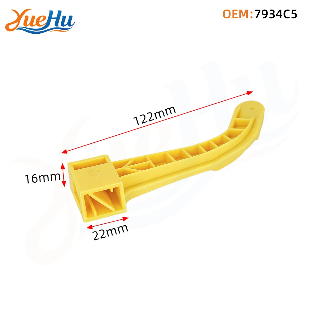 YUEHU 2PCS ROBUST Yellow Hood Lock Handle for Citroen Berlingo Peugeot Partner 7934.E7 7934.C5 7934E7 7934C5 2008 Onwards
