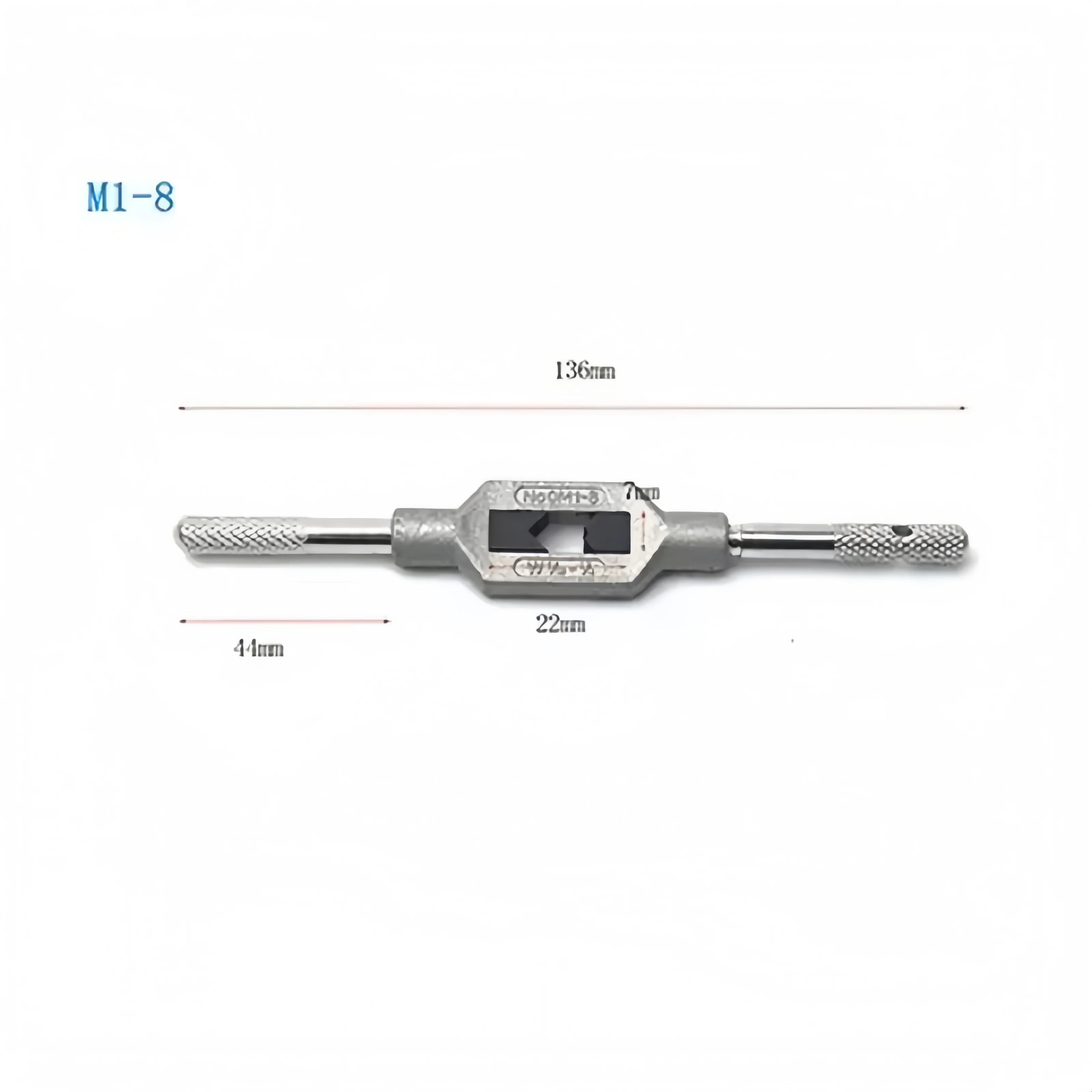 1Pc Multi-purpose Adjustable Tap Wrench Steel Hand Taps Holder for Thread Tapping Reamer Tools Durable and Versatile