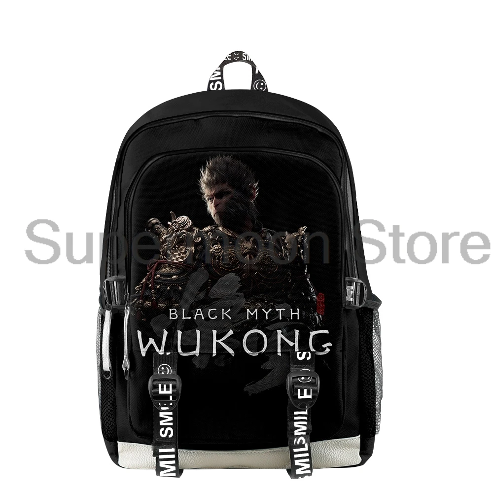 

Black Myth Wukong 2024 Hot Game Zipper Backpack School Bag Unique Daypack Casual Traval Bag Oxford Cloth Bag