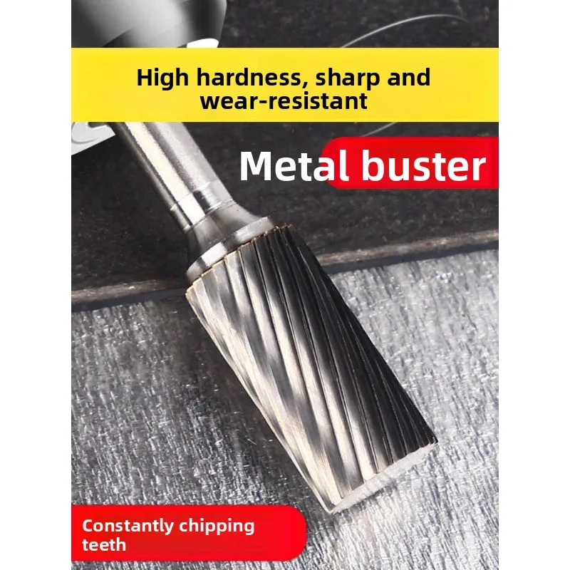 Solid Carbide Rotary Burr Tungsten Steel Grinding Drill Bit Polishing Reaming Milling Cutter Internal Grinding Head