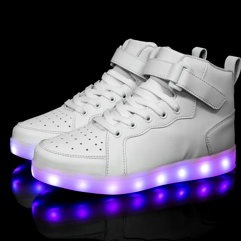 Luminous LED Light Shoes For Children And Adults Men And Women Children Boys And Girls Luminescent Sports Shoes Sizes 25-47