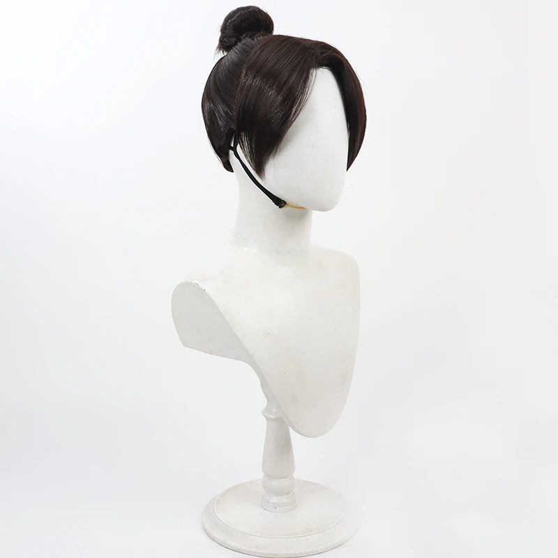 게임 러브 앤 딥스페이스 헌트리스 코스프레 가발 할로윈 카니발 파티 소품 합성 머리카락 내열성 섬유 + 가발 모자