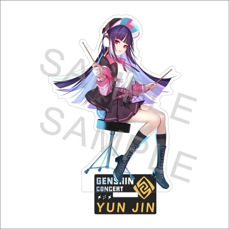 Anime Yuan Shen Big Acrylic Stand Online Concert Figures Wanderer Kuniku Yae Miko Kazuha Model Plate Standing Sign Fans Gifts