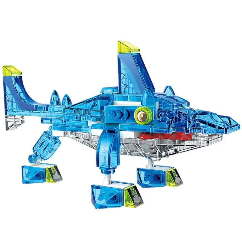 Tung Tung Tung Sahur Trasparente Italia Tralalero Tralala Brainrot Building Blocks Assemblaggio Mattoni Giocattoli per Regali Di Compleanno