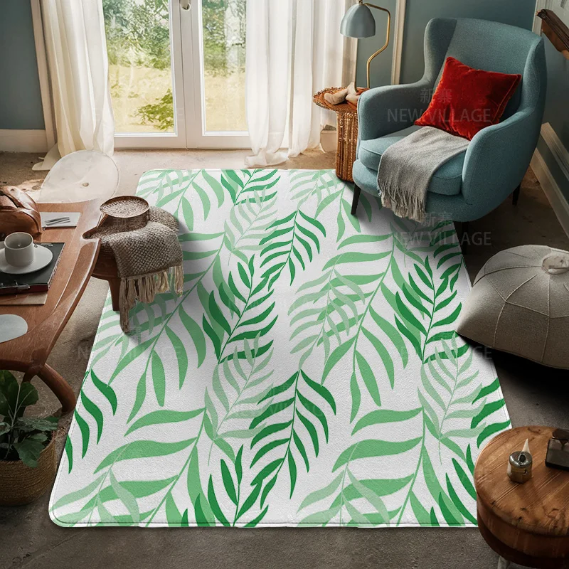 House entrance carpet Home door mat Room Bath Foot bathroom non-slip Kitchen water absorption rugs Modern Nordic boho plant