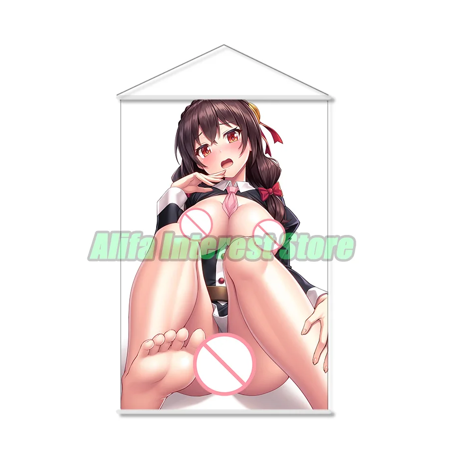 Yunyun Kono Subarashii Sekai Ni Shukufuku Wo! Anime Wall Scroll Hanging Poster Home Decor Painting