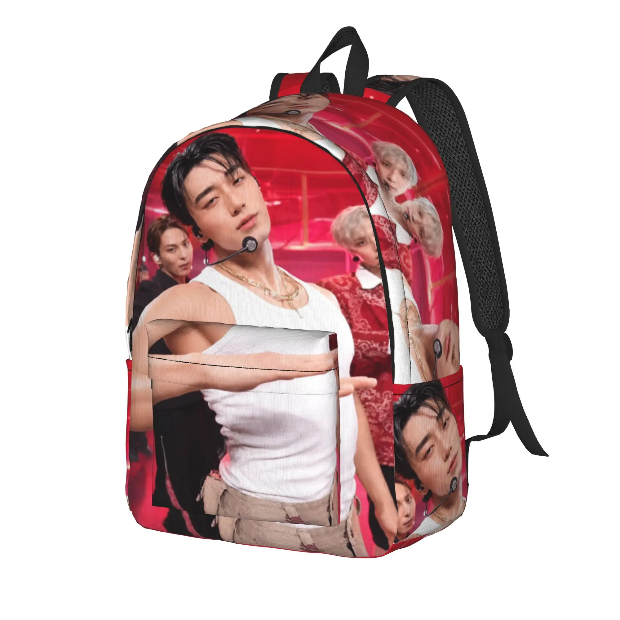 choi san bad ateezs Casual Backpack with Pocket High School Business  Daypack for Men Women Laptop Computer Shoulder Bag