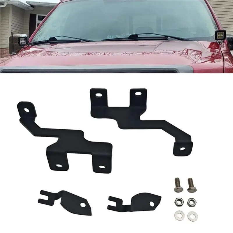 A85E-Led Work Lighting For Ford F150 2004-2014 F150 SVT Raptor 2010-2014 A Pillar Ditch Light Mounting Bracket Hood