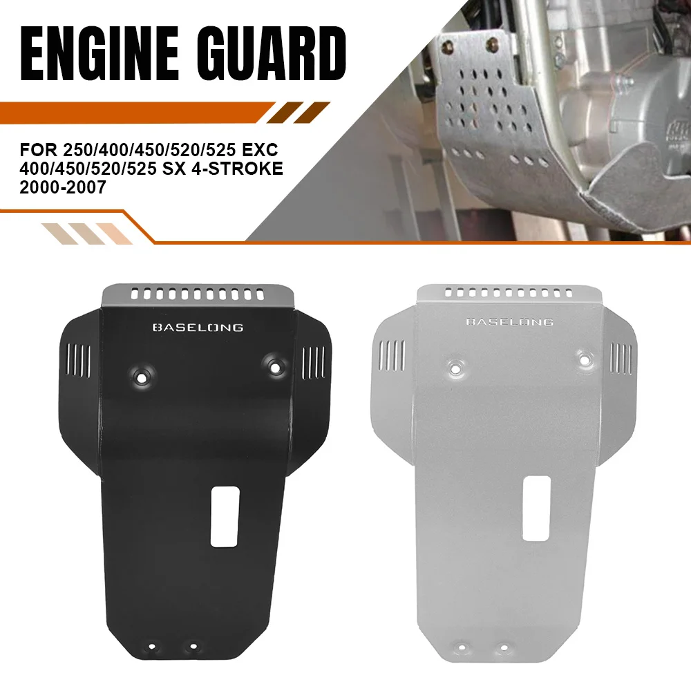 

For 250/400/450/520/525 EXC 400/450/520/525 SX 4-Stroke 2000-2007 Motorcycle Skid Plate Bash Frame Guard Engine Protection Cover