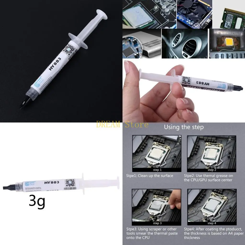 HY883 Silicone Thermal Grease for CPU GPU Chipset Notebook Cooling best sale