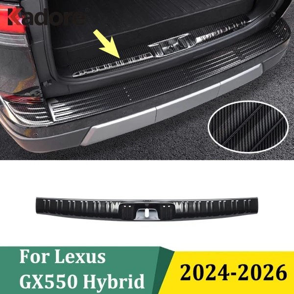 

Для Lexus GX550 2024-2026 гибридная внутренняя защита заднего бампера, накладка на багажник, аксессуары для стайлинга автомобиля