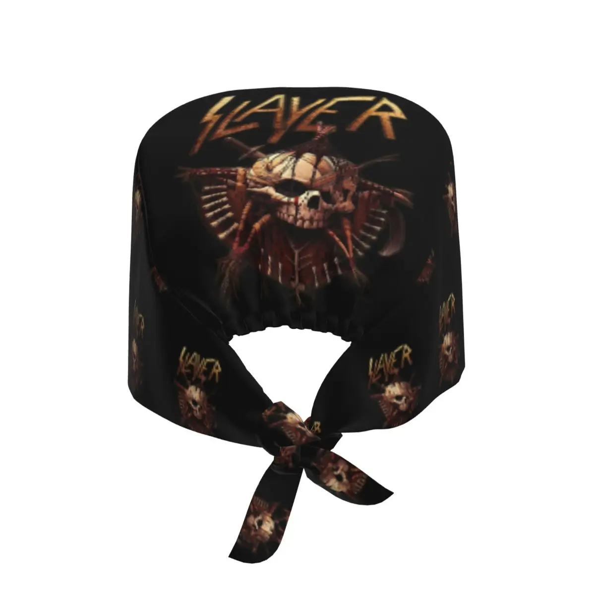 Heavy Metal Rock Slaye R-Rs Letter Print Scrubs Cap Surgical Hats Rock Music Operating Room Cap Nursing Cap Lab Works Hat
