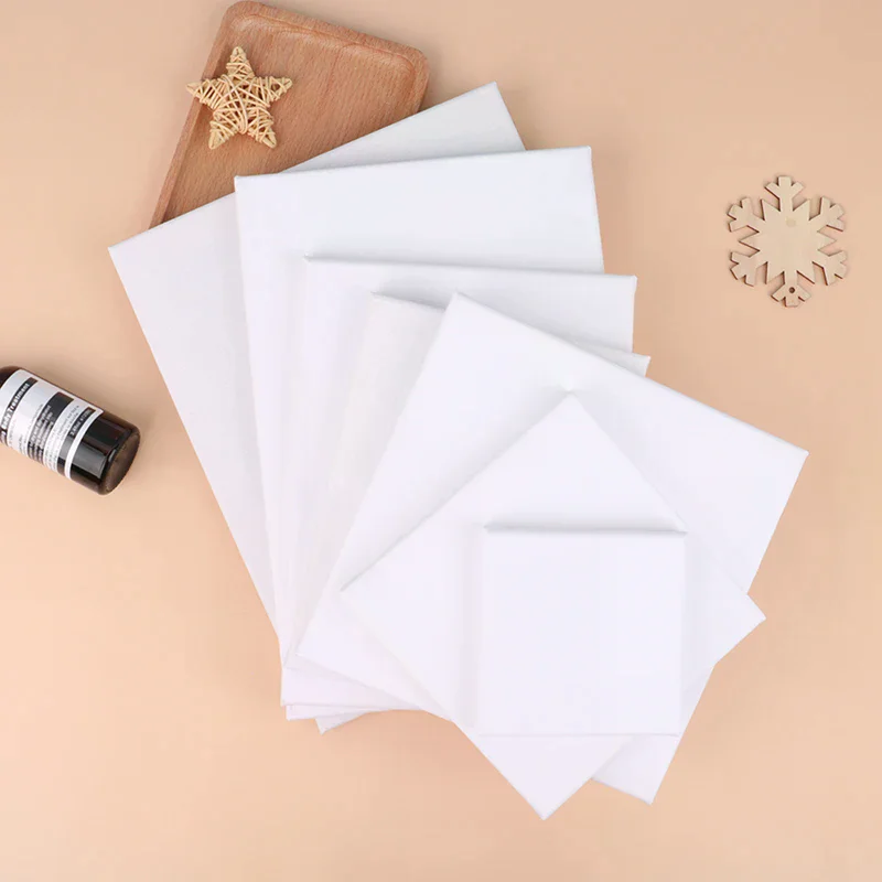 

White Blank Square Artist Canvas For Canvas Oil Painting Wooden Board Frame