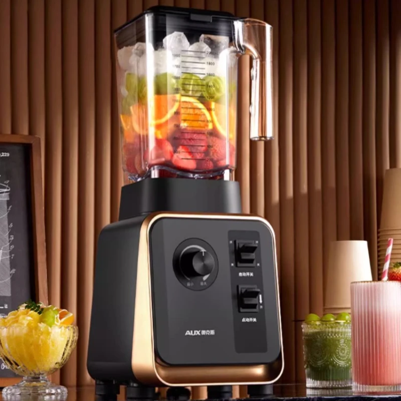 خلاط تجاري لمحلات شاي الحليب - صانع عصائر متخصص، عصارة منزلية، محضر طعام لزحليب الصويا/التكسير بالثلج/المزج