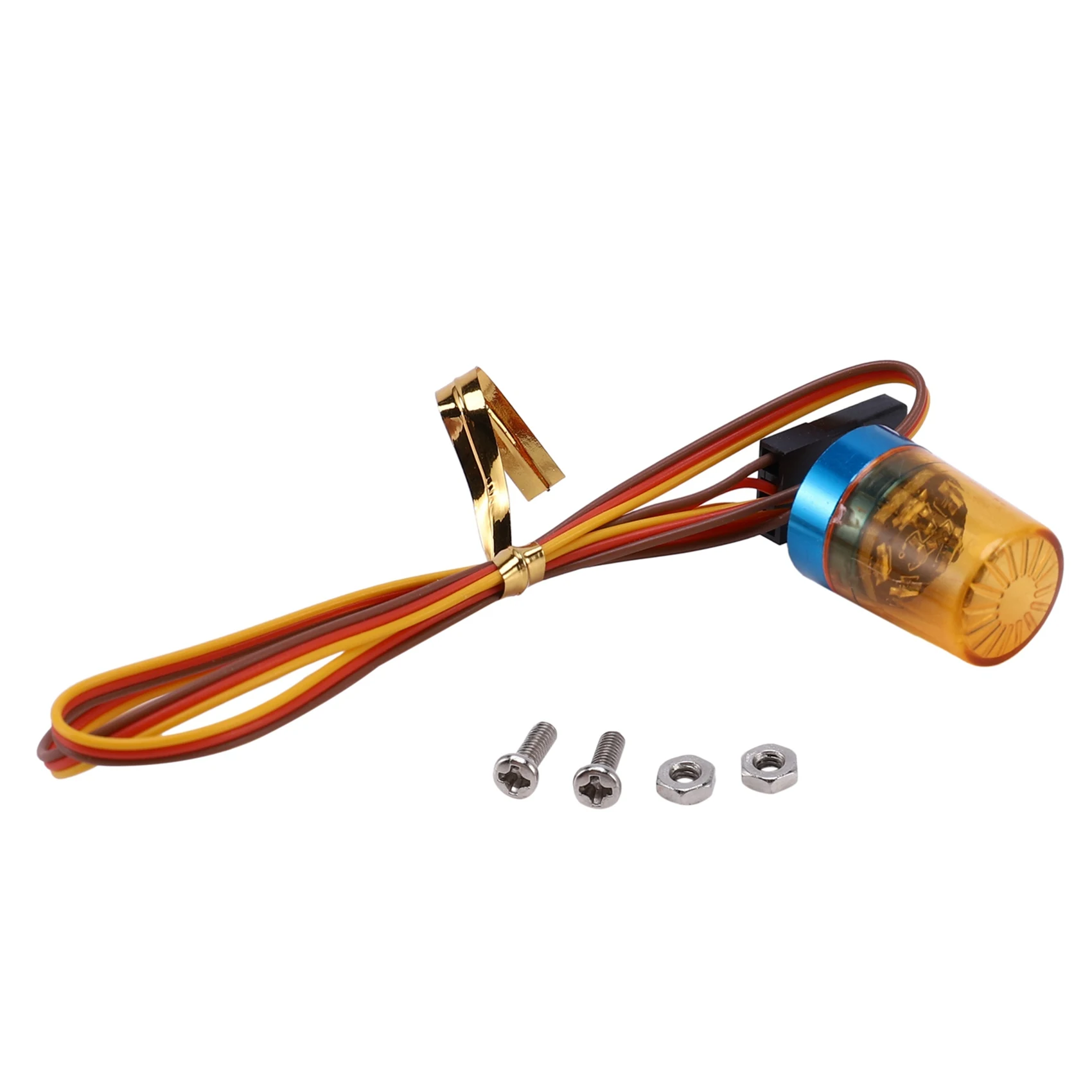 A003 2X Lampada LED multifunzione Strobing-Blasting/Lampeggiante/Luce rotante per 1/10 RC Modello di auto 1:14 Tamiya Trattore RC Truck