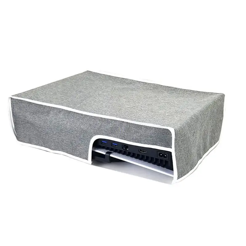 A33T 2X Horizontal Dust Proof Cover for PS5 Console, Protective Case Gaming Accessories Gray - view 3