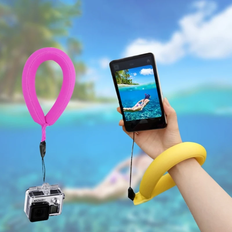 Underwater Camera Hand Grip Camera Strap Lanyard Waterproof Camera Float Foam Floating Strap Camera Floating Wristband