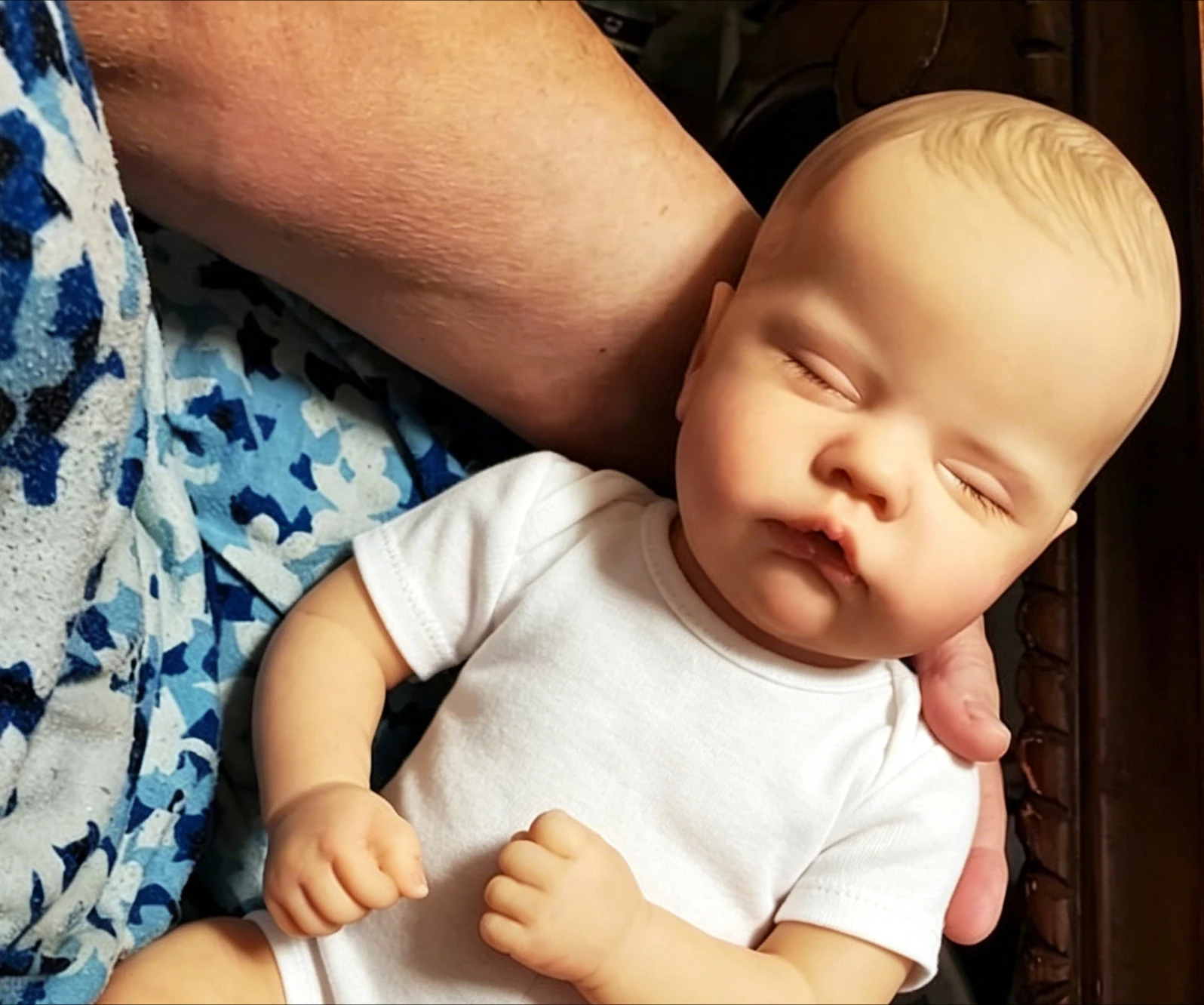 

Кукла NPK 19 дюймов Reborn Quinbee, собранная вручную, размер младенца, реалистичная, с 3D-кожей и нарисованными волосами (без одежды)