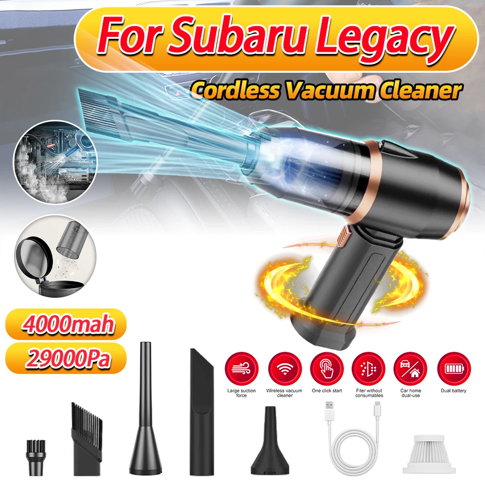 

High Power Car Vacuum Cleaner 120W Handheld Vacuum Cleaner 4000mAh Cordless Aspiradora 29000PA Rechargeable For Subaru Legacy