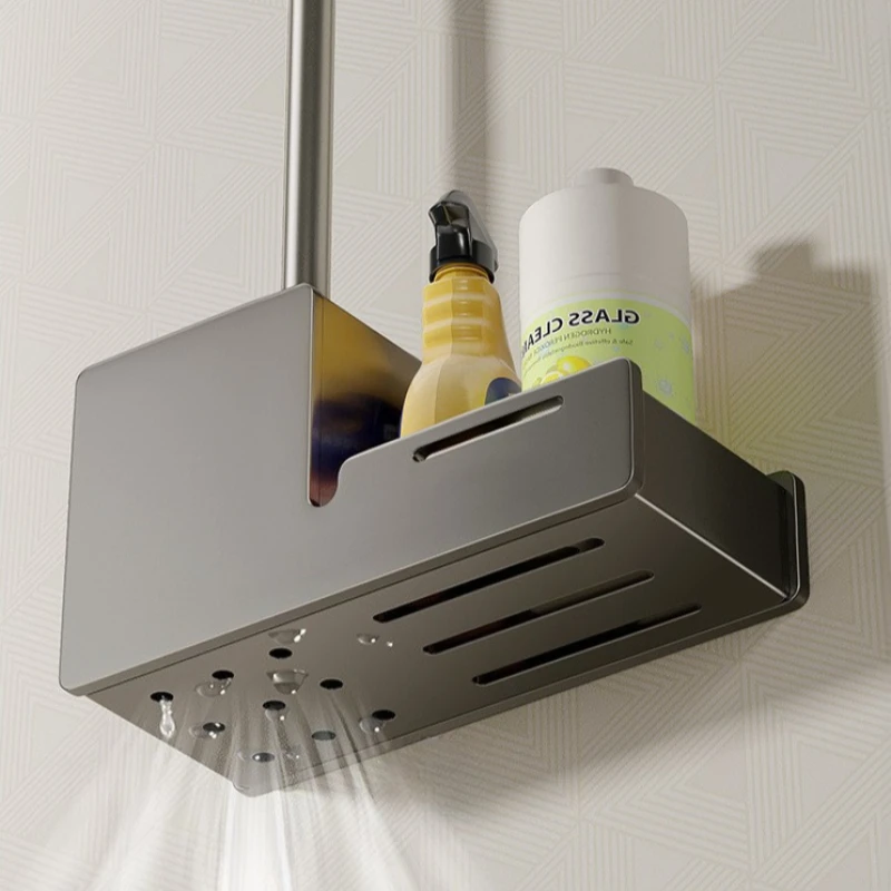 Multifunction Toilet Brush Holders Durable Bathroom Accessories Antirust Toilet Brush Antibacterial Sewer Piping Drill Bathroom