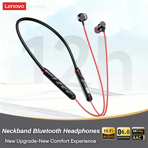 Imagen 2 del producto Original Lenovo Y111 Bluetooth 6,0 auriculares con banda para el cuello auriculares magnéticos impermeables estéreo para correr deportes juegos auriculares inalámbricos