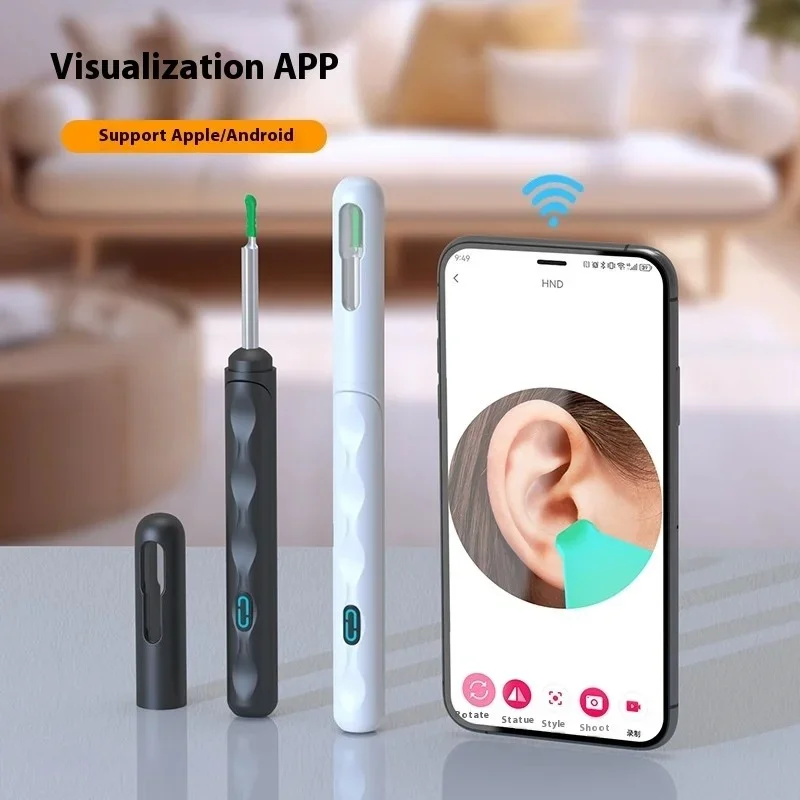 Child NK3-D PRO Visual Ear Scoop Wireless WiFi HD Visual Earpick Ear Cleaning Kit Light Spoon With Storage Base Ear Cleaner Set