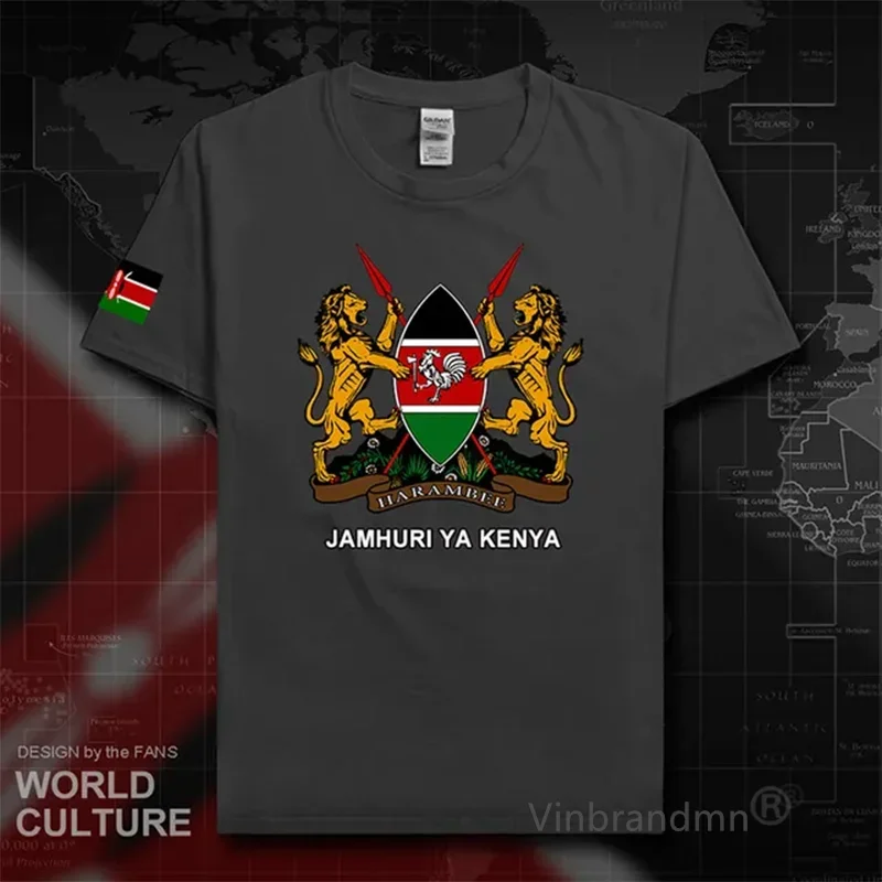 Republic of Kenya Kenyan Men T Shirt Fashion Jerseys Nation Team 100% Cotton T-shirt Country Sporting Clothing Tees KEN tshirt