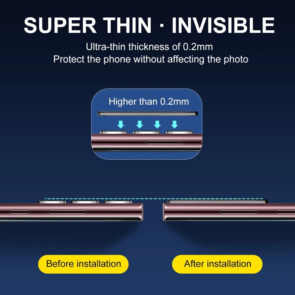 3D เลนส์กล้องกระจกป้องกันสำหรับซัมซุง S23 S24อัลตร้าพลัส S24 + S23 S22พิเศษด้านหลังเลนส์ป้องกัน HD กระจกนิรภัยใส