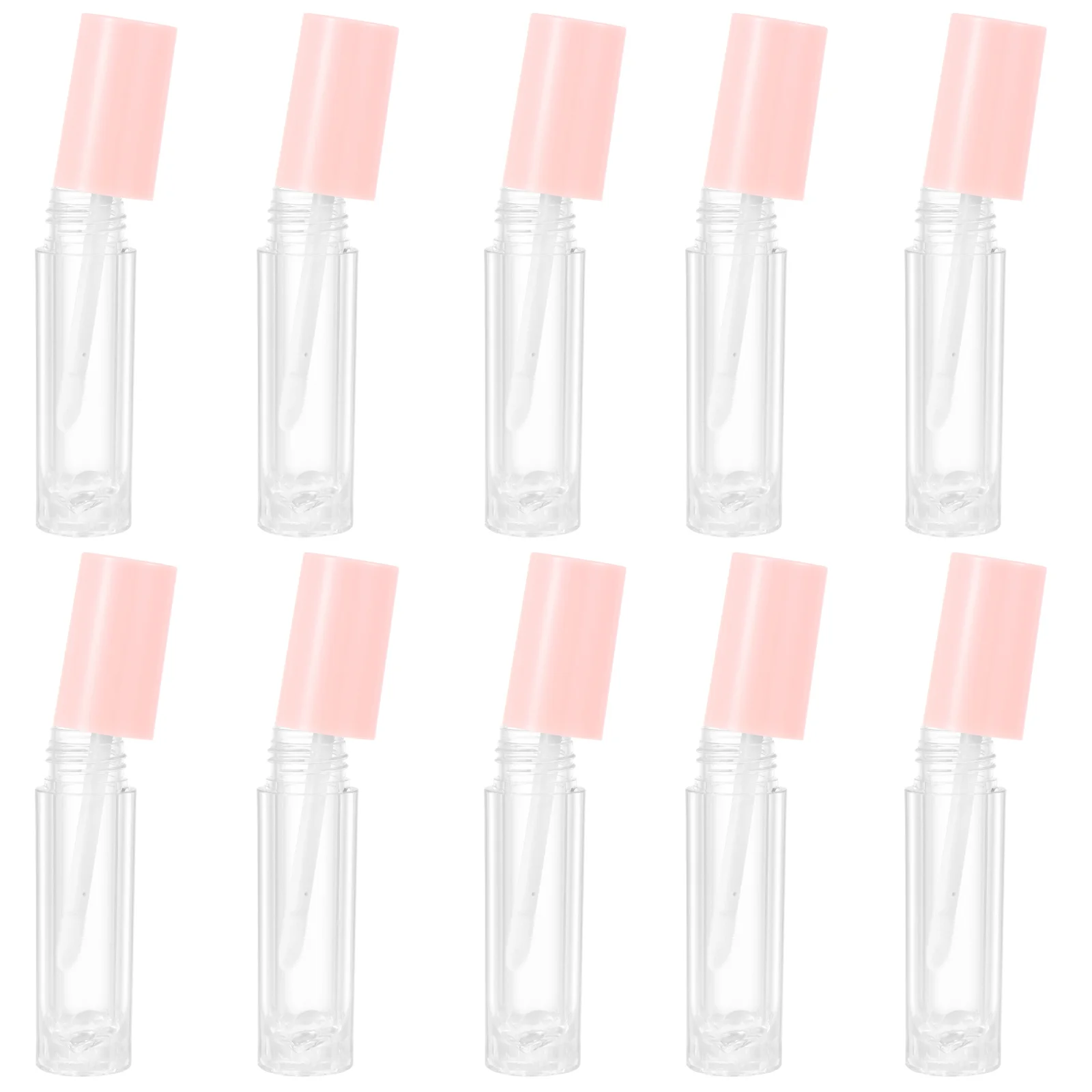 10pcs 3Ml Gloss Tube Container Mini Refillable Color Vials For Travel Daily Use Lip Balm Bottle Lip Glazes Tube