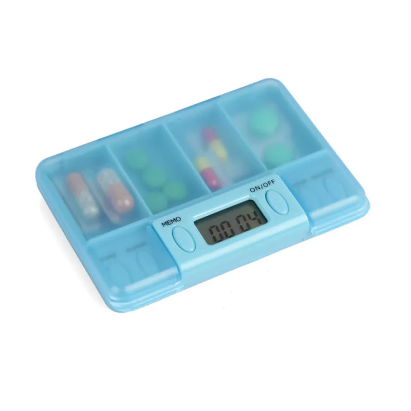 Portable intelligent electronic reminder medicine box alarm reminder medicine box packaging portable medicine cutter