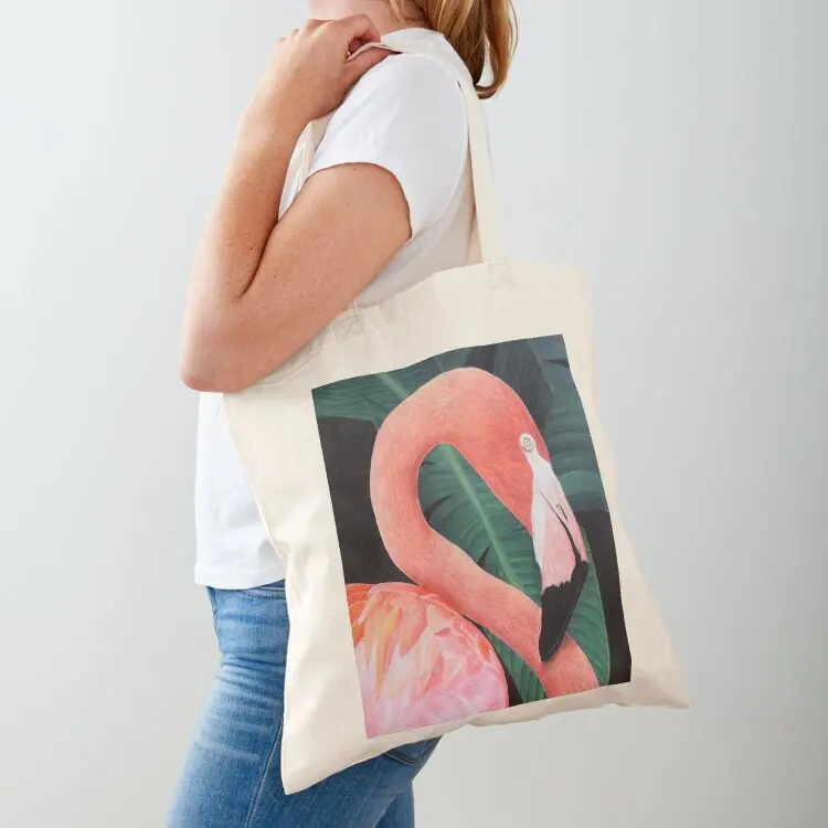

Elegant Flamingo - Colorful and Graceful Illustration Tote Bag Shopper bag Large bags for women tote bag men