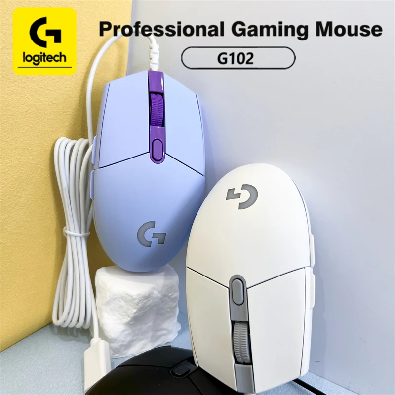 

Мышь Logitech G102/G304/G203 Prodigy, механические кнопки, 6 программируемых кнопок, 8000 DPI